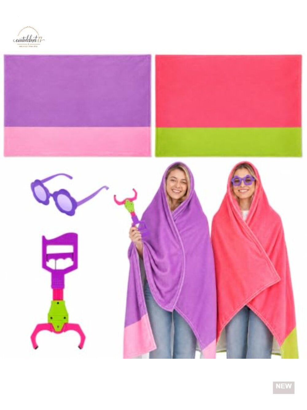 Halloween Costume Accessory Set Hooded Cape Glasses Handheld Prop Adults Party